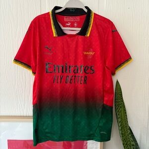 Euc Puma x Off- White 2025 AC Milan Jersey size small limited edition Emirates